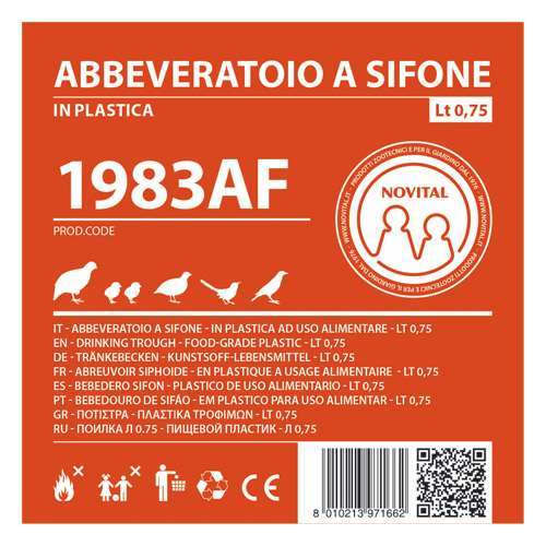 NOVITAL ABBEVERATOIO SIFONE lt 0,75 - immagine 2
