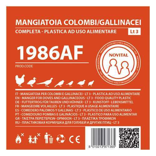 NOVITAL MANGIATOIA lt 3 - COLOMBI + GALLINACEI - immagine 2