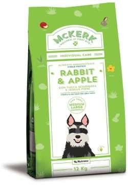 McKerk SINGLE PROTEIN medium maxi RABBIT & APPLE 12Kg